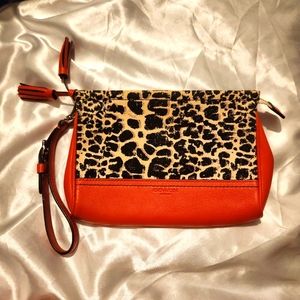 COACH CLUTCH/WRISTLET WITH TASSLES